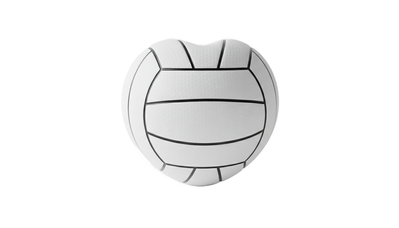 volleyball heart png PNG transparent background
