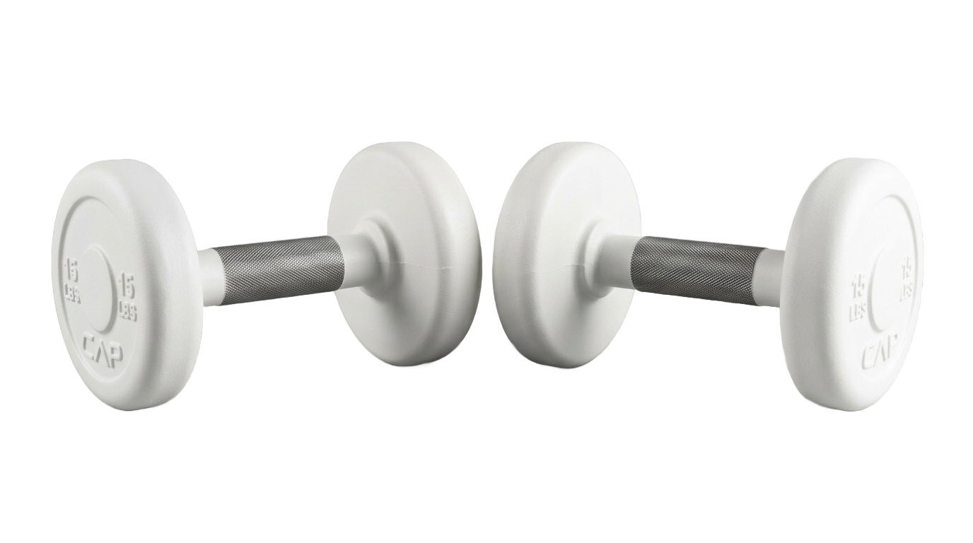 white dumbbell png PNG transparent background