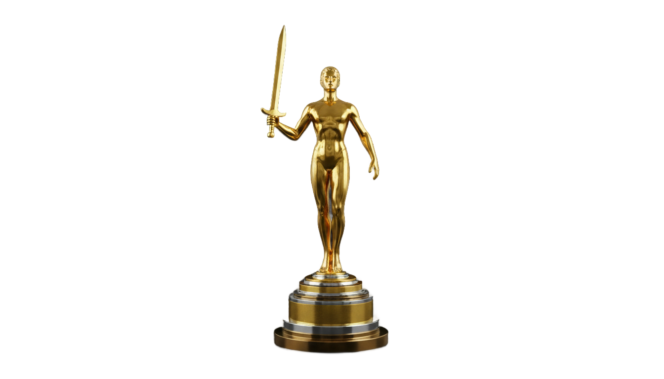 oscar trophy png PNG transparent background