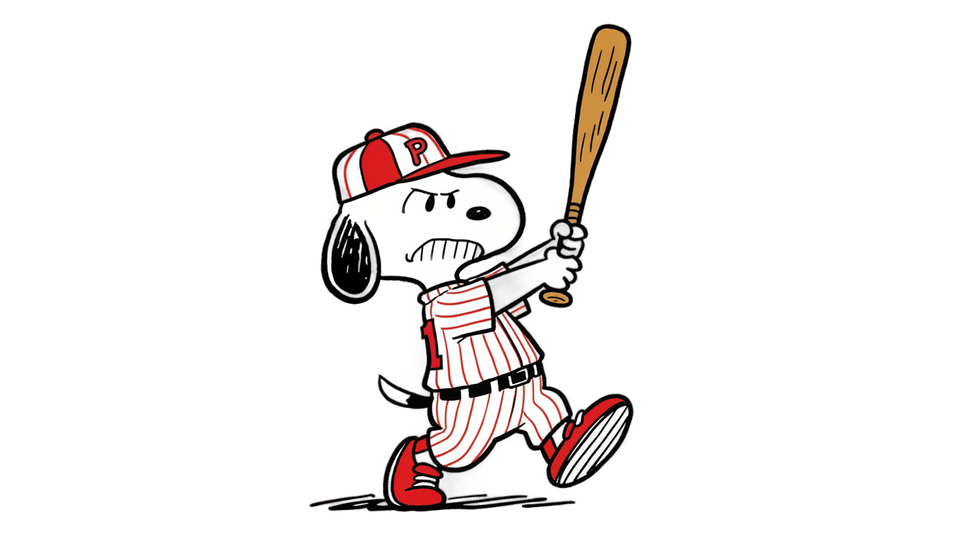 snoopy baseball png PNG transparent background