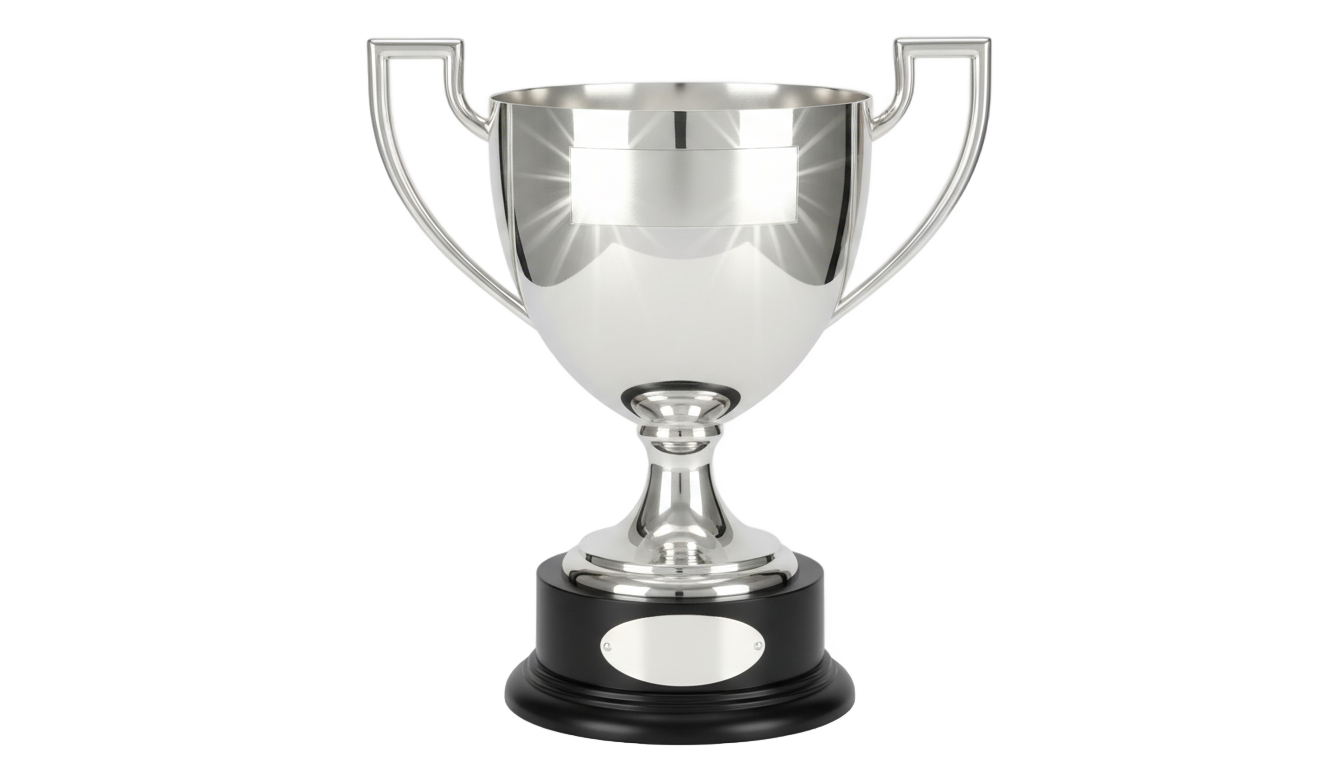 silver trophy png PNG transparent background