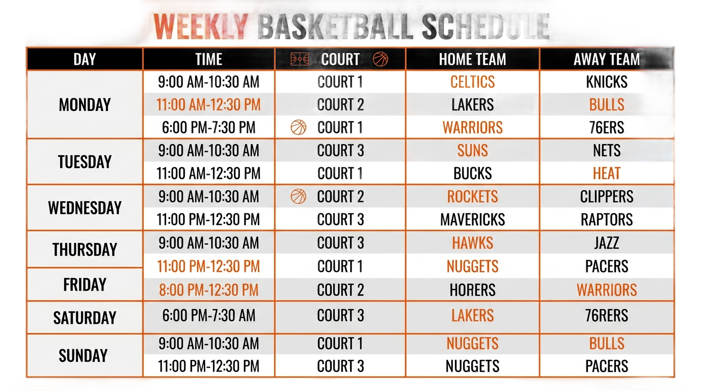 png basketball schedule PNG transparent background