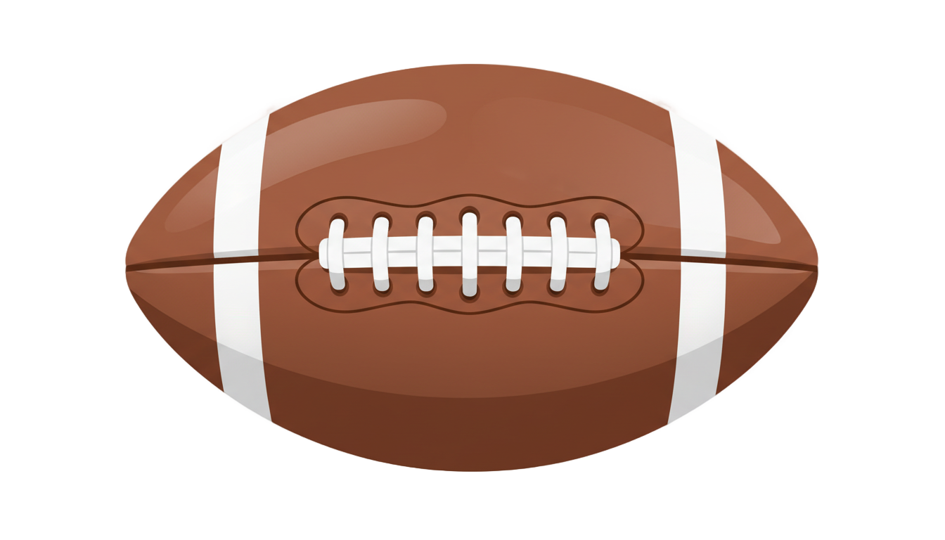 cartoon football png PNG transparent background