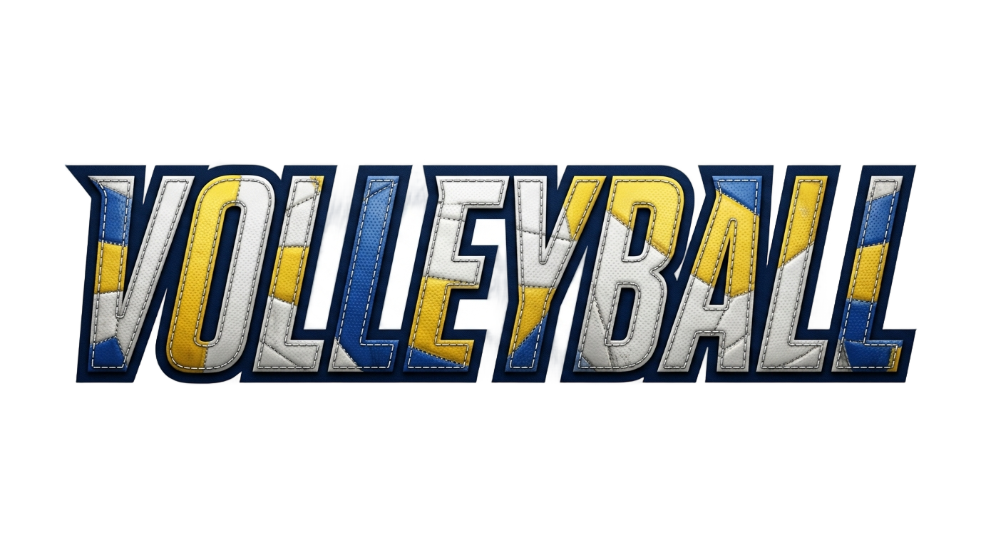 volleyball text png PNG transparent background