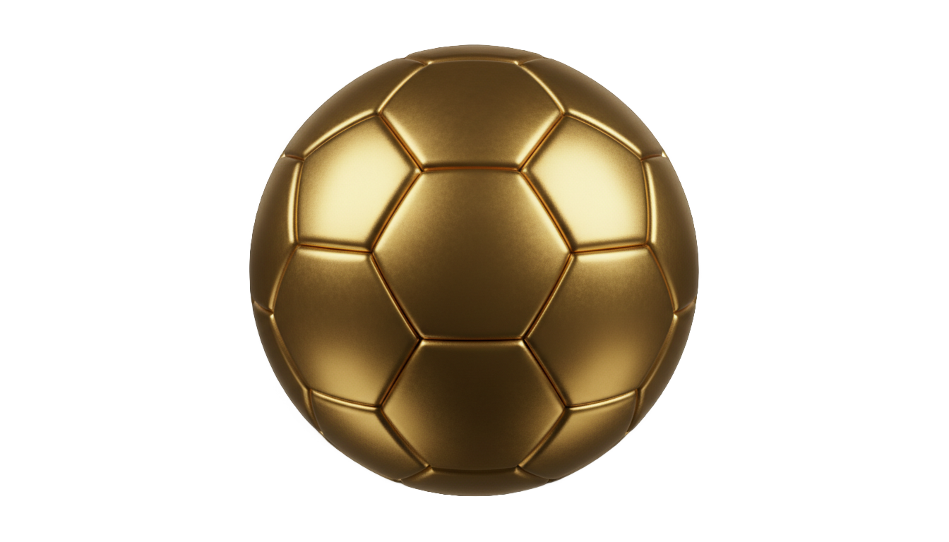 golden soccer ball png PNG transparent background