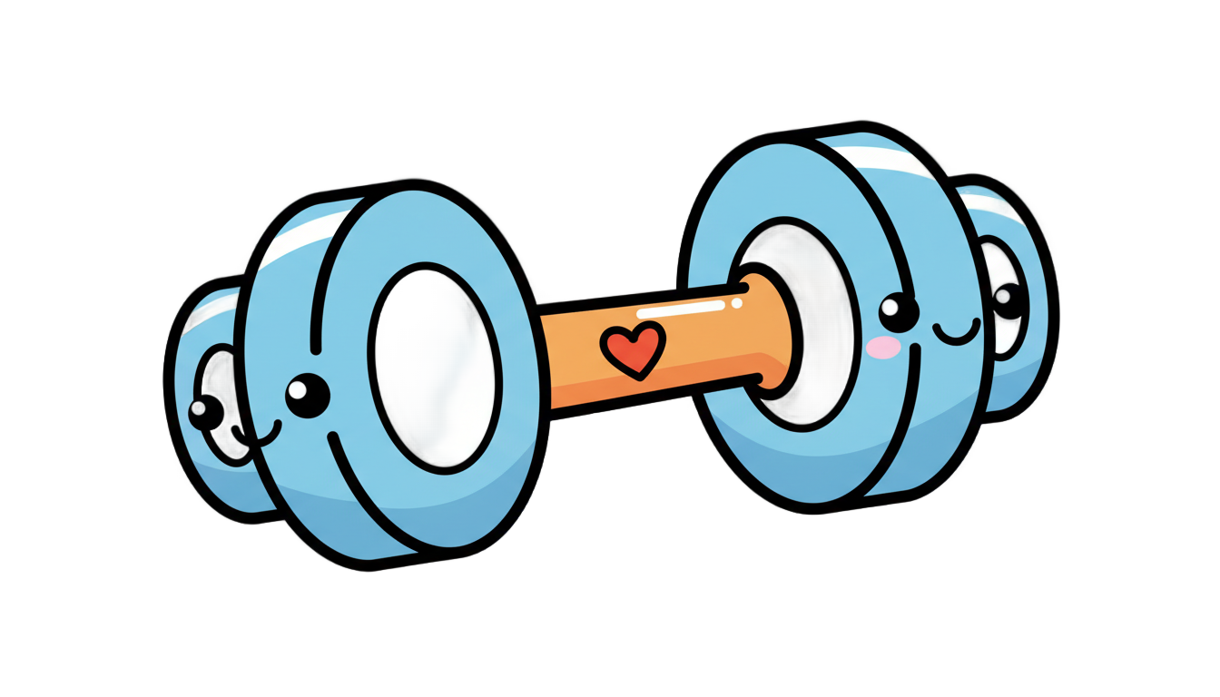 dumbbell cartoon png PNG transparent background