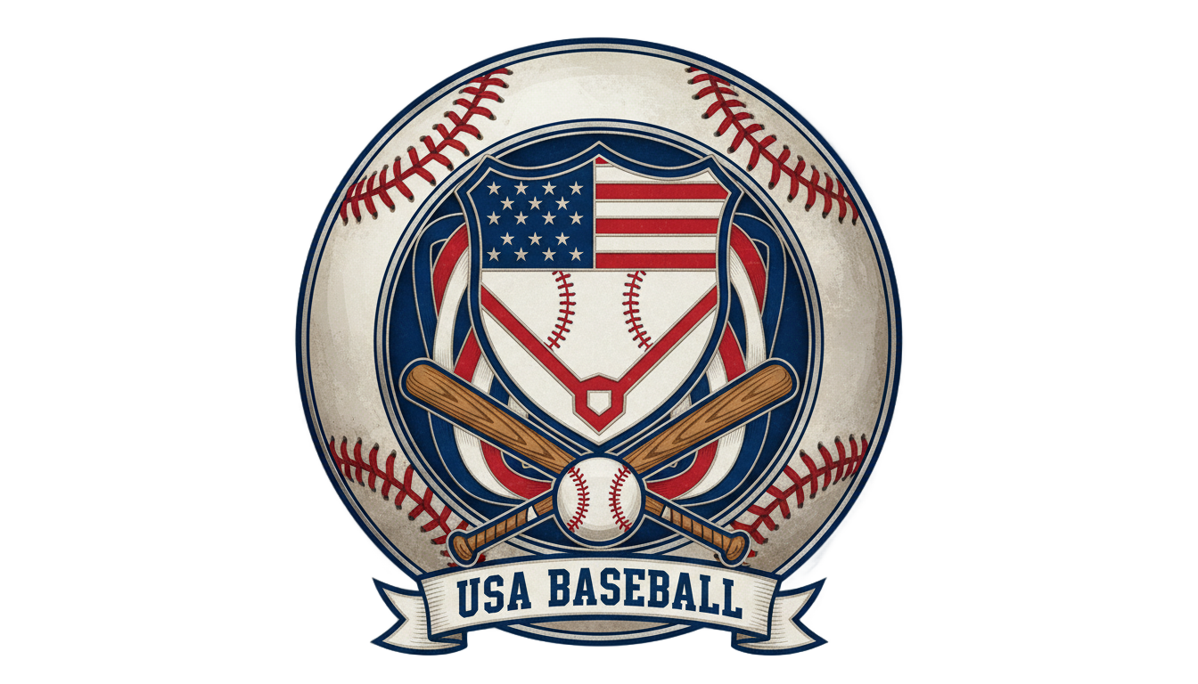usa baseball logo png PNG transparent background
