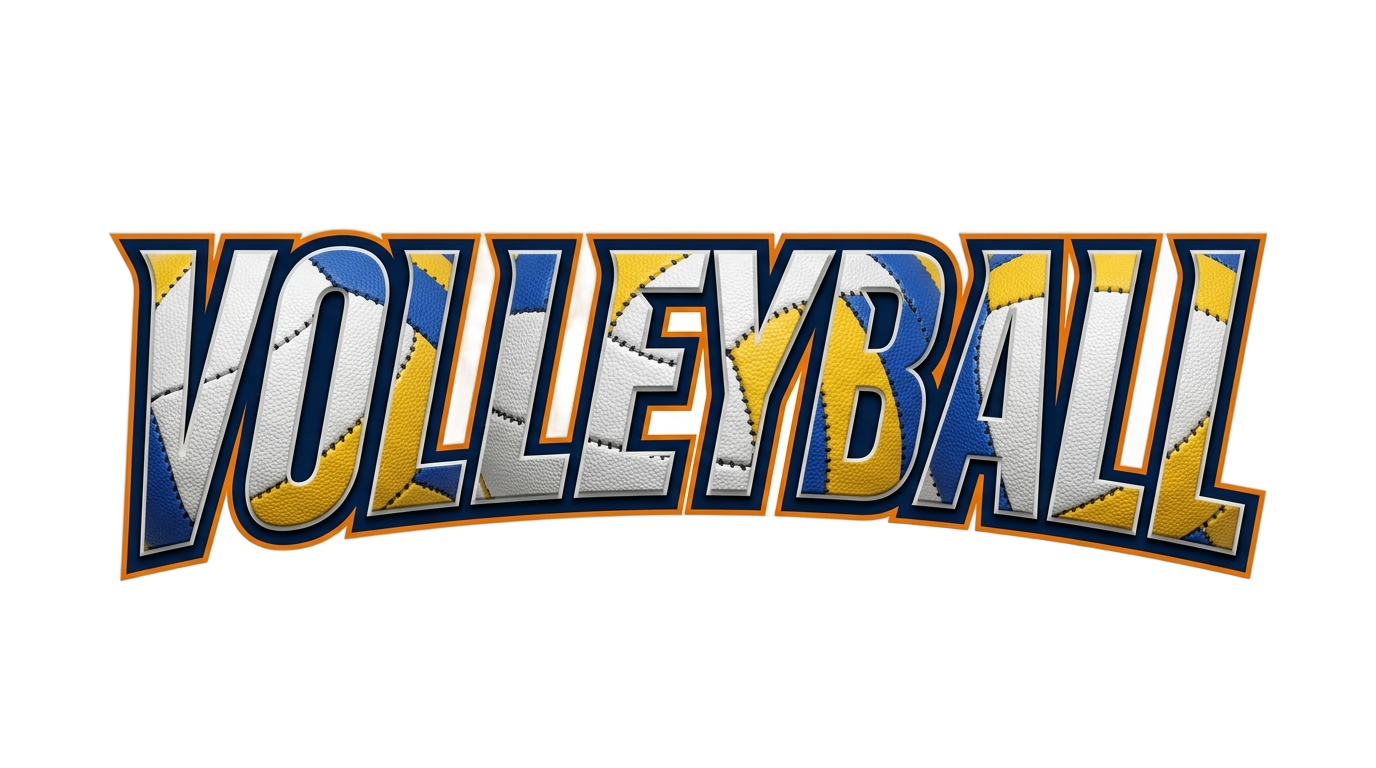 volleyball text png PNG transparent background