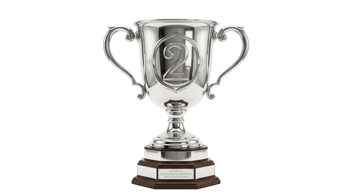 2nd place trophy png PNG transparent background