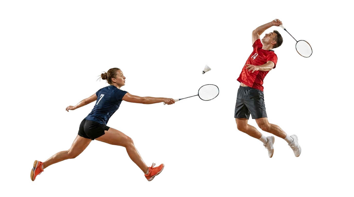 badminton players png PNG transparent background