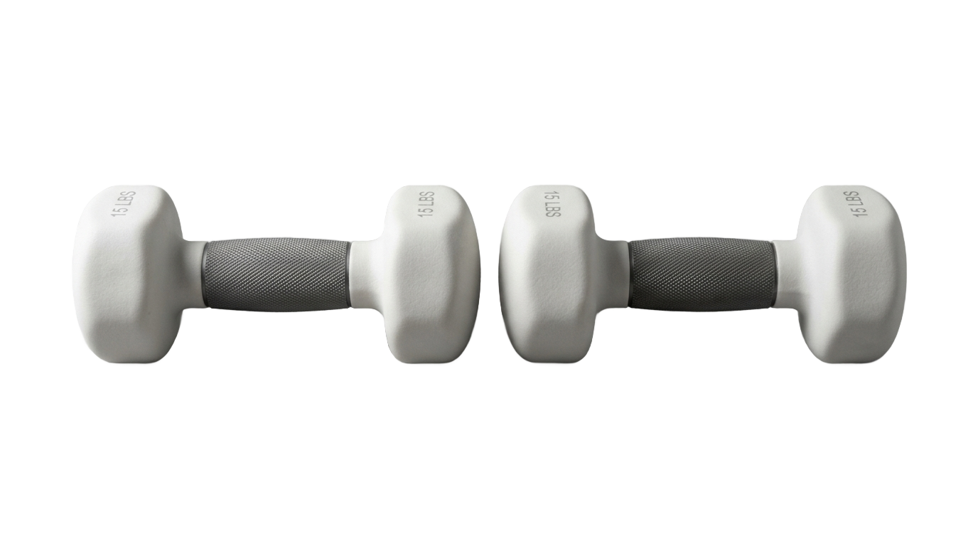 white dumbbell png PNG transparent background