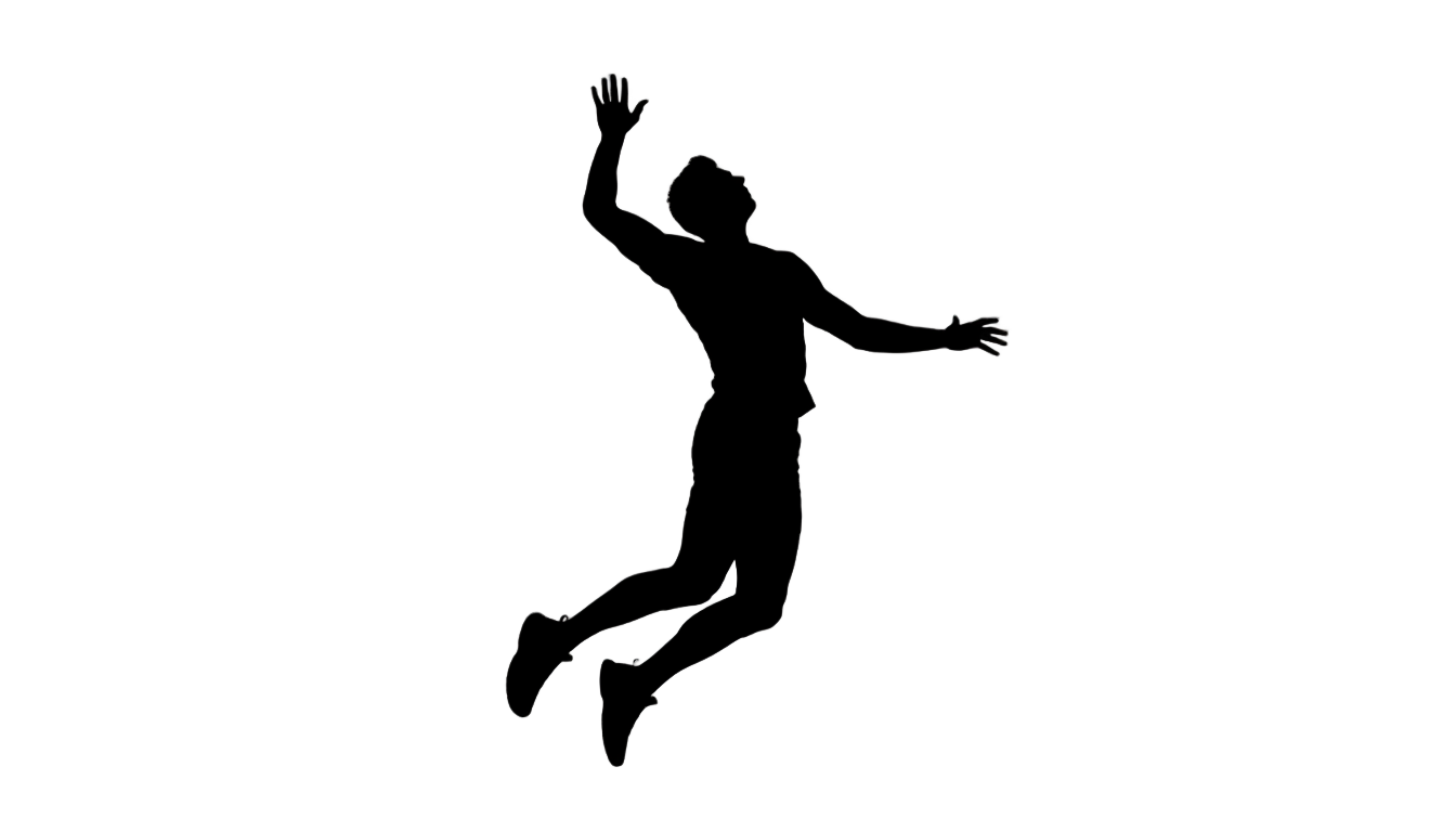 volleyball player silhouette png PNG transparent background
