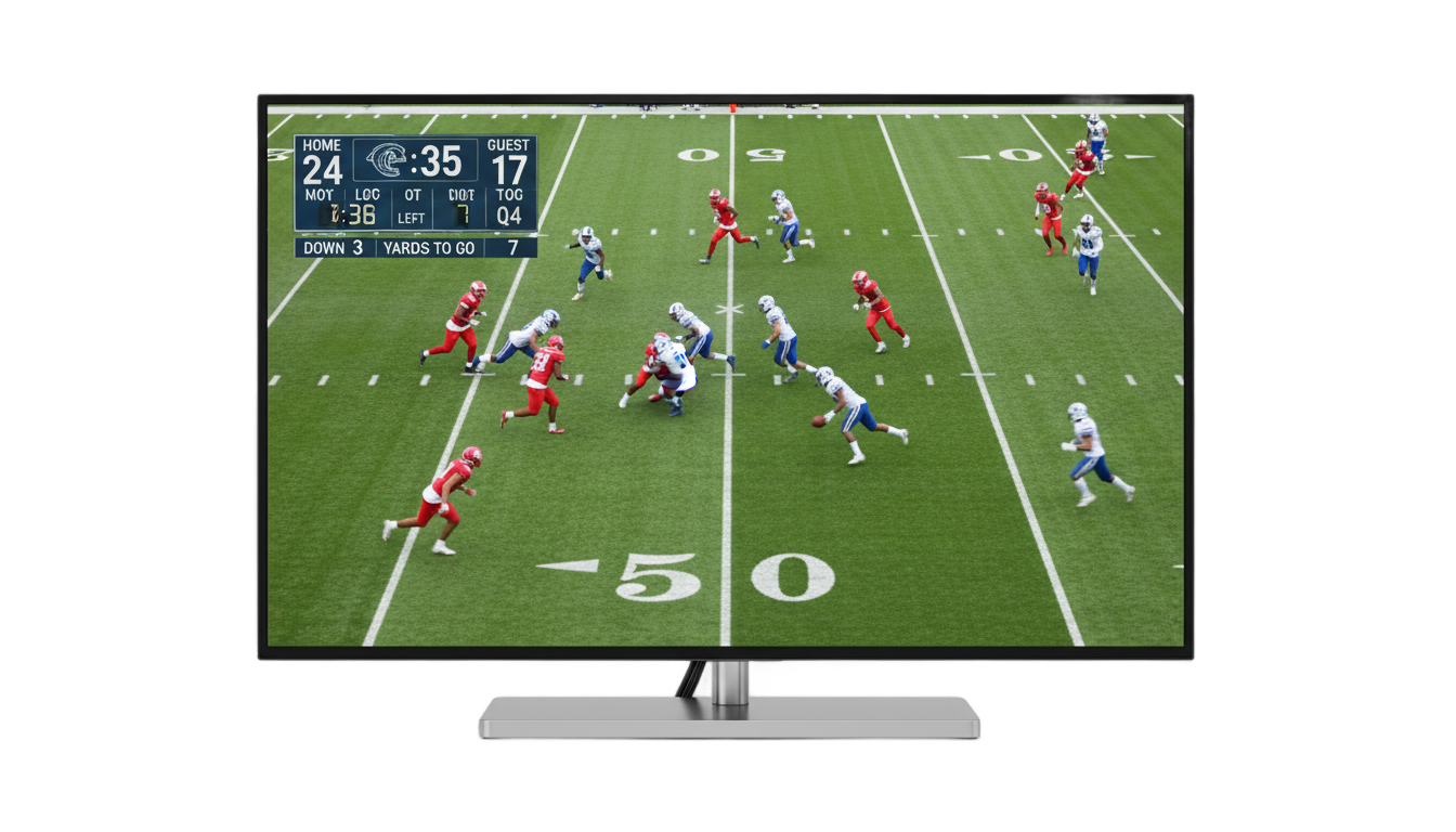 png football game live today on tv PNG transparent background