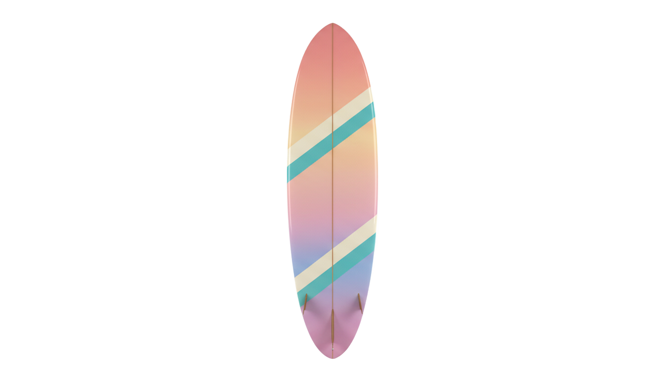 aesthetic surfboard png PNG transparent background