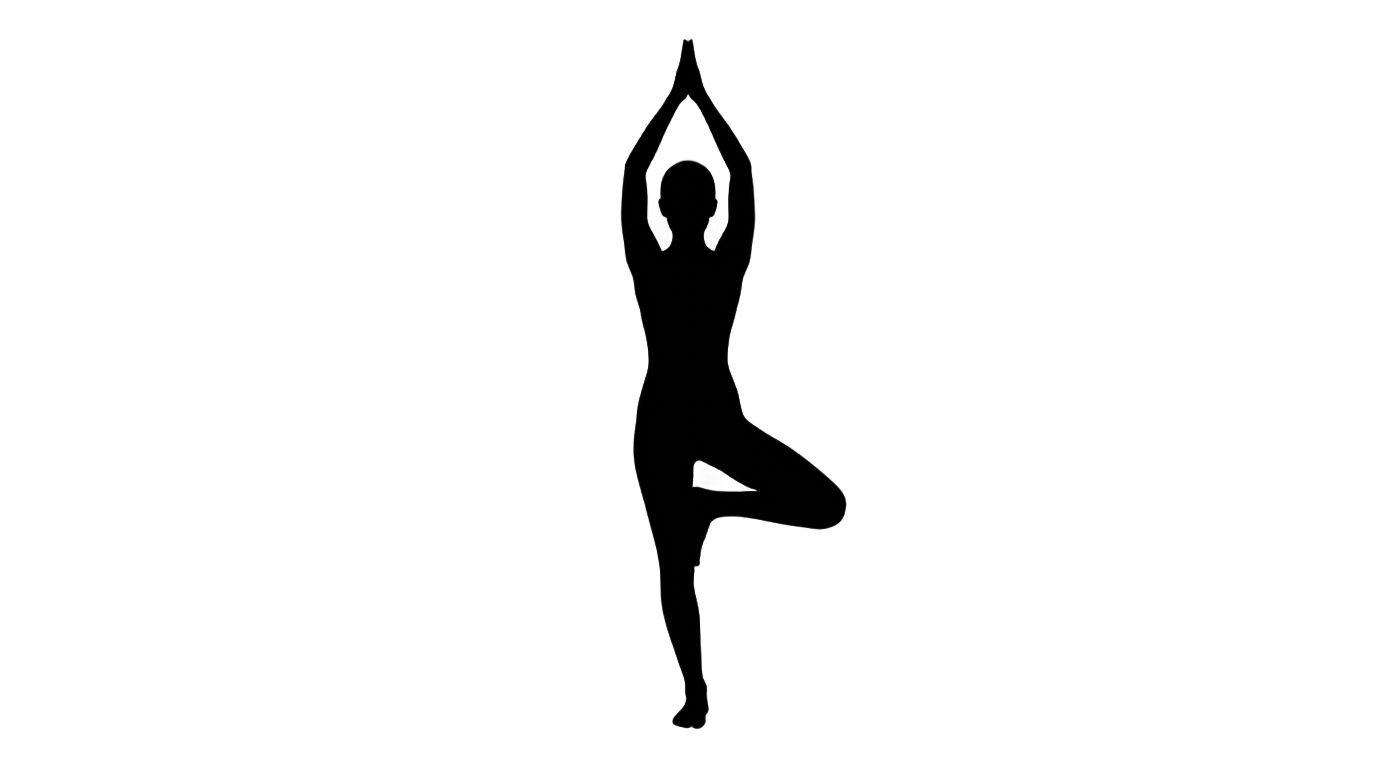 yoga pose silhouette png PNG transparent background