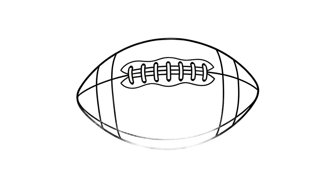 football outline png PNG transparent background