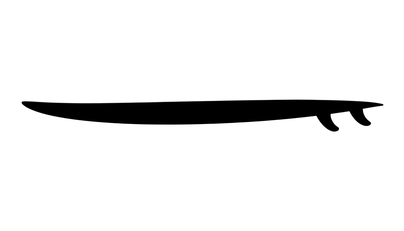 surfboard silhouette png PNG transparent background