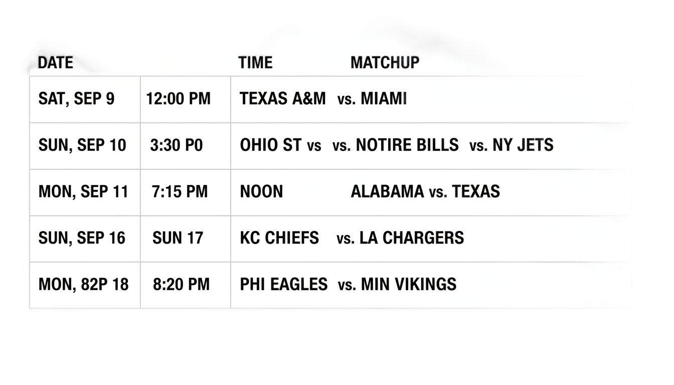 png football schedule 2025 PNG transparent background