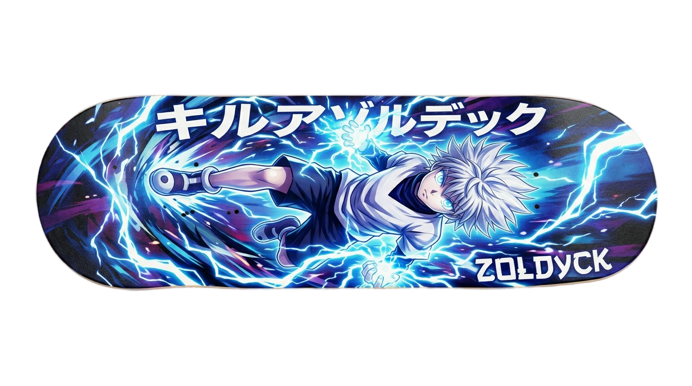 killua skateboard png PNG transparent background