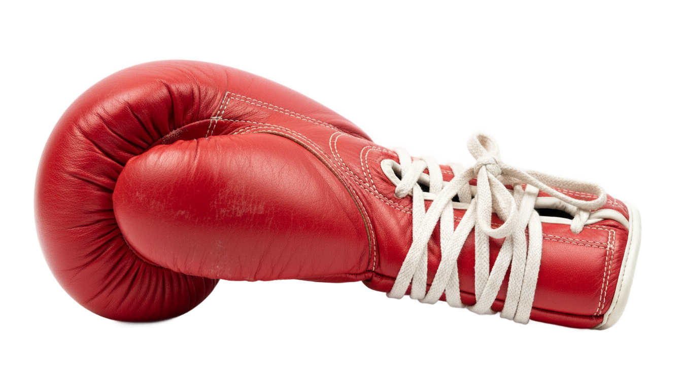 red boxing glove png PNG transparent background