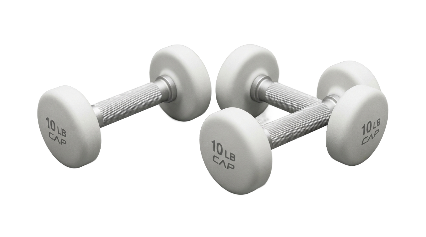 white dumbbell png PNG transparent background