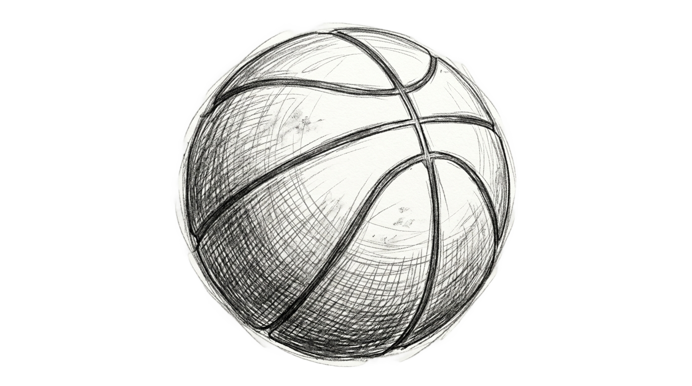 basketball sketch png PNG transparent background