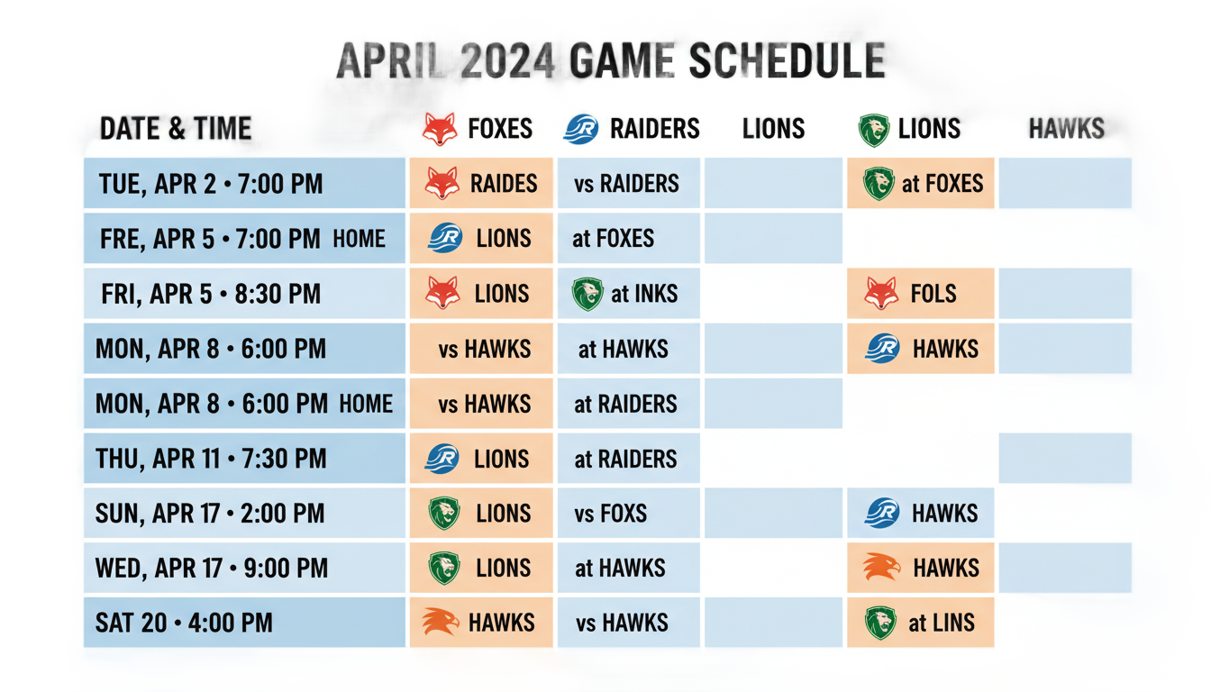 png football schedule PNG transparent background