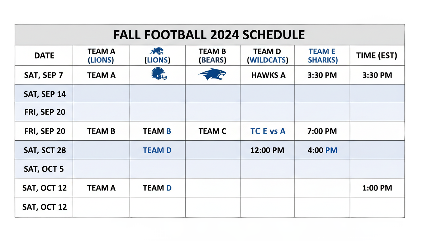 png football schedule today PNG transparent background