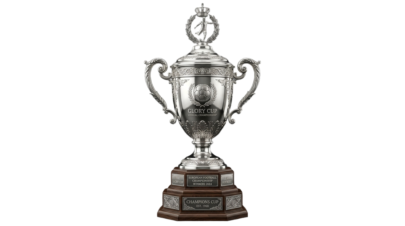 euro 2024 trophy png PNG transparent background