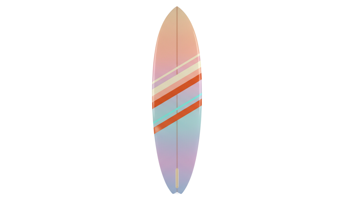 aesthetic surfboard png PNG transparent background