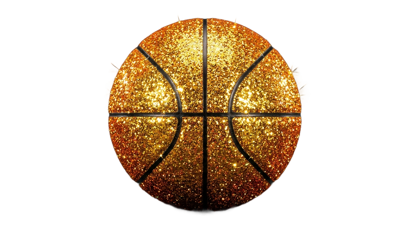 glitter basketball png PNG transparent background