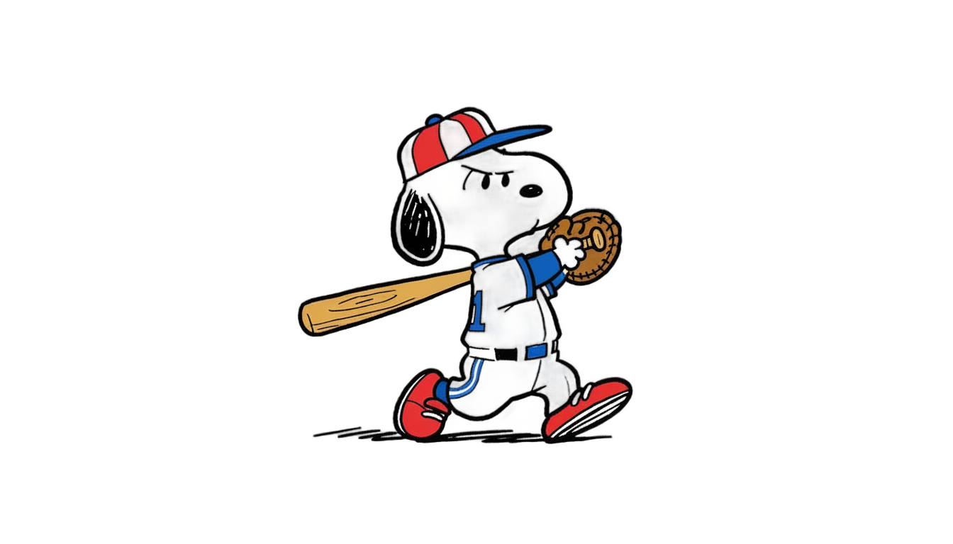 snoopy baseball png PNG transparent background