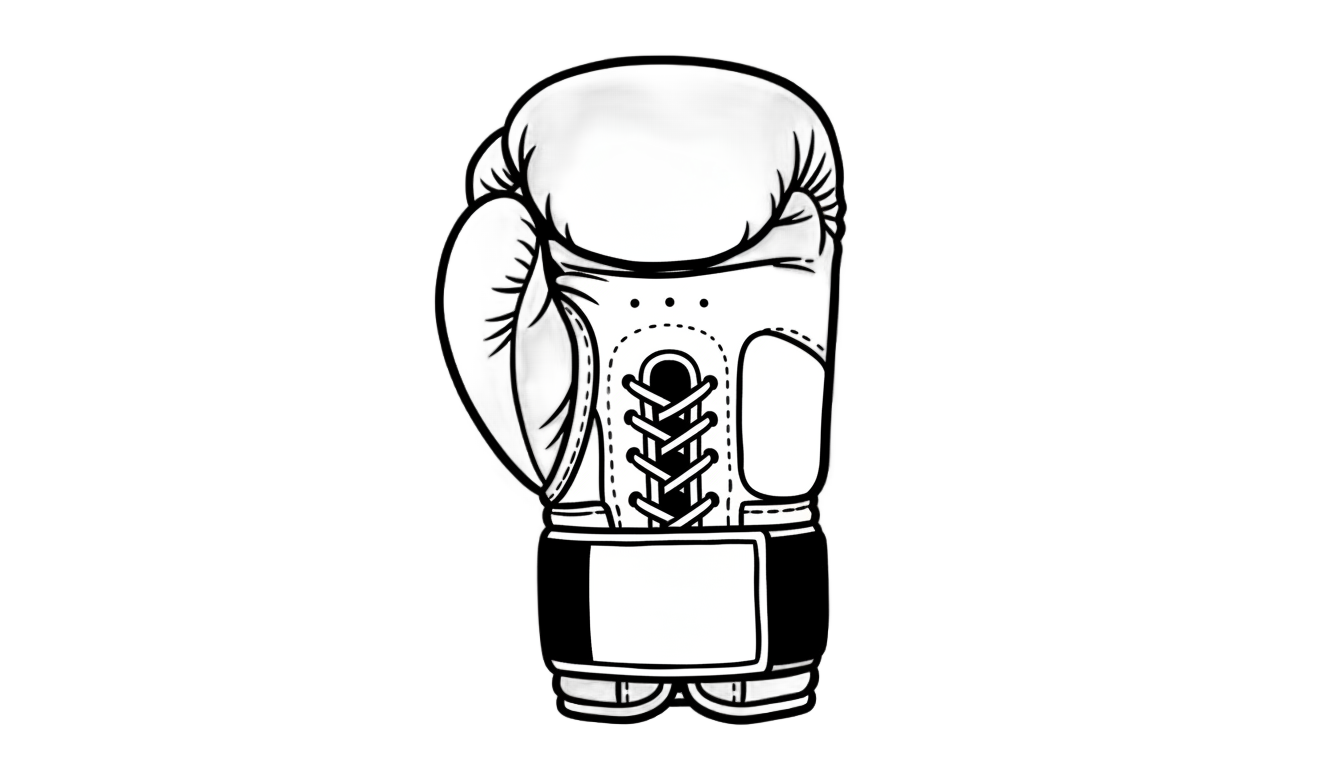 boxing glove outline png PNG transparent background
