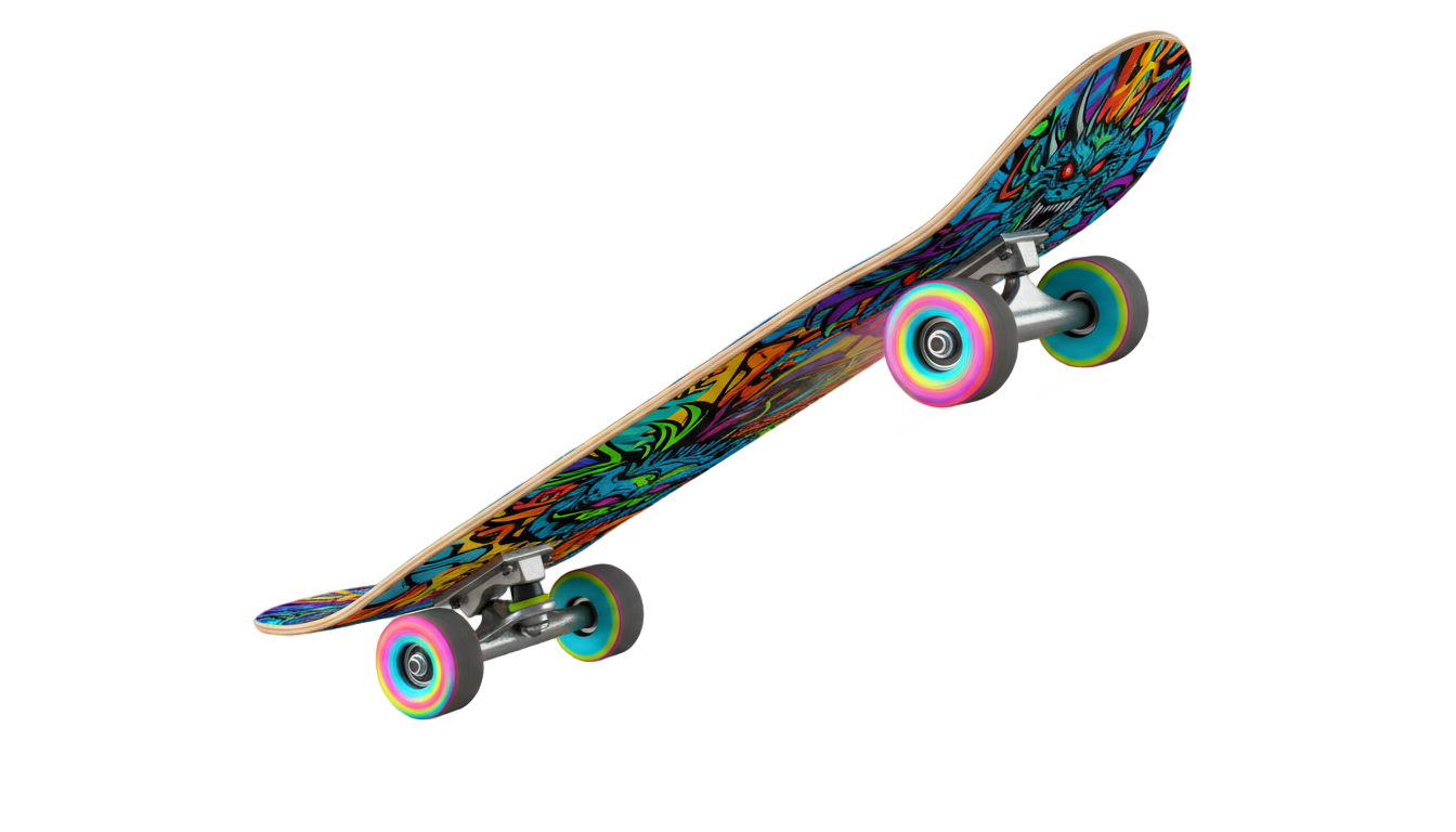 animated skateboard png PNG transparent background