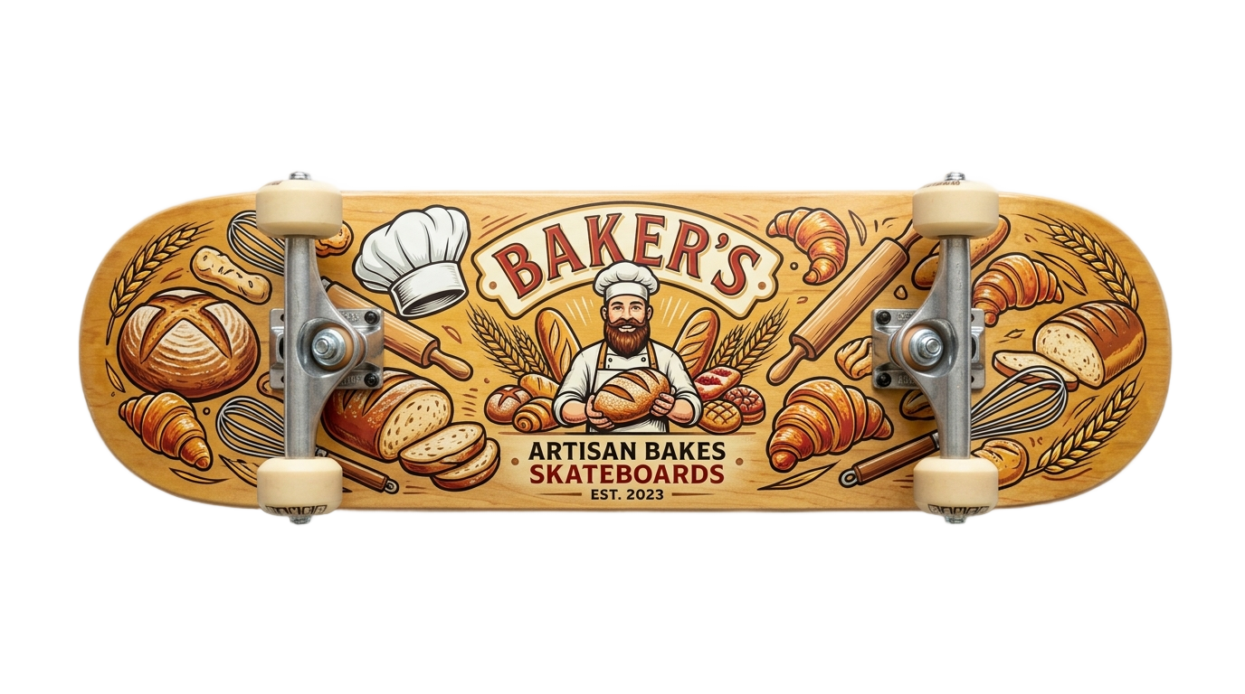 baker skateboard png PNG transparent background