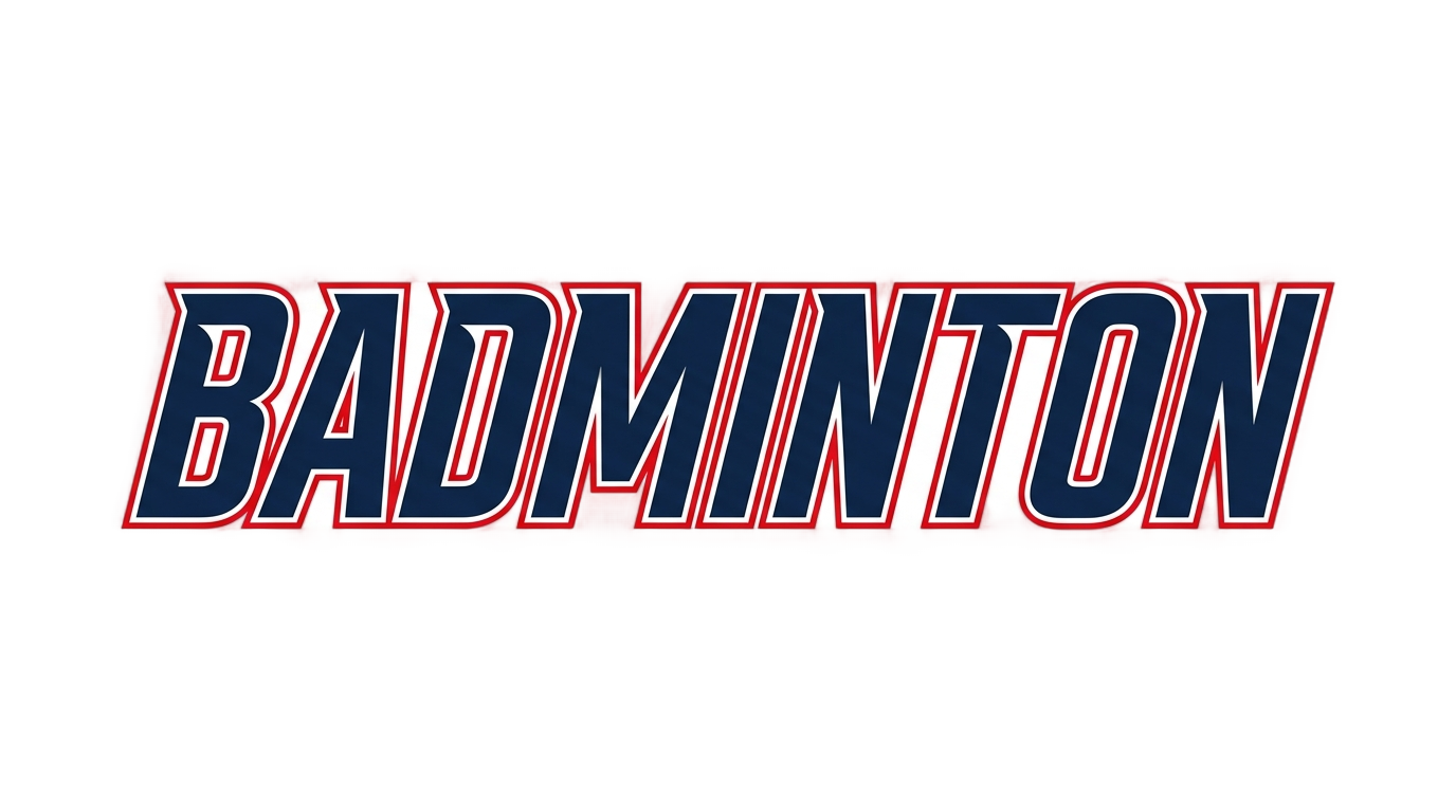badminton text png PNG transparent background