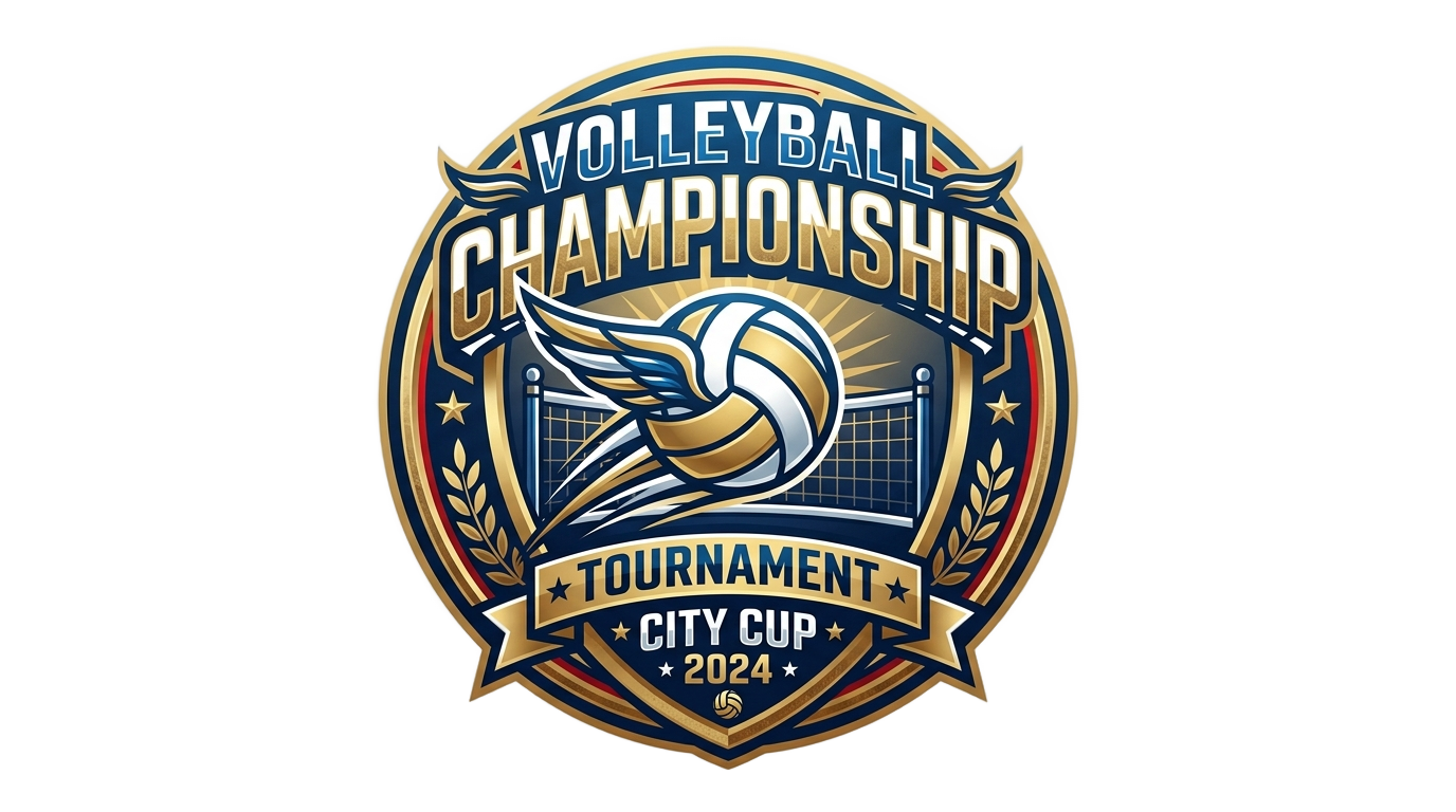 volleyball tournament logo png PNG transparent background