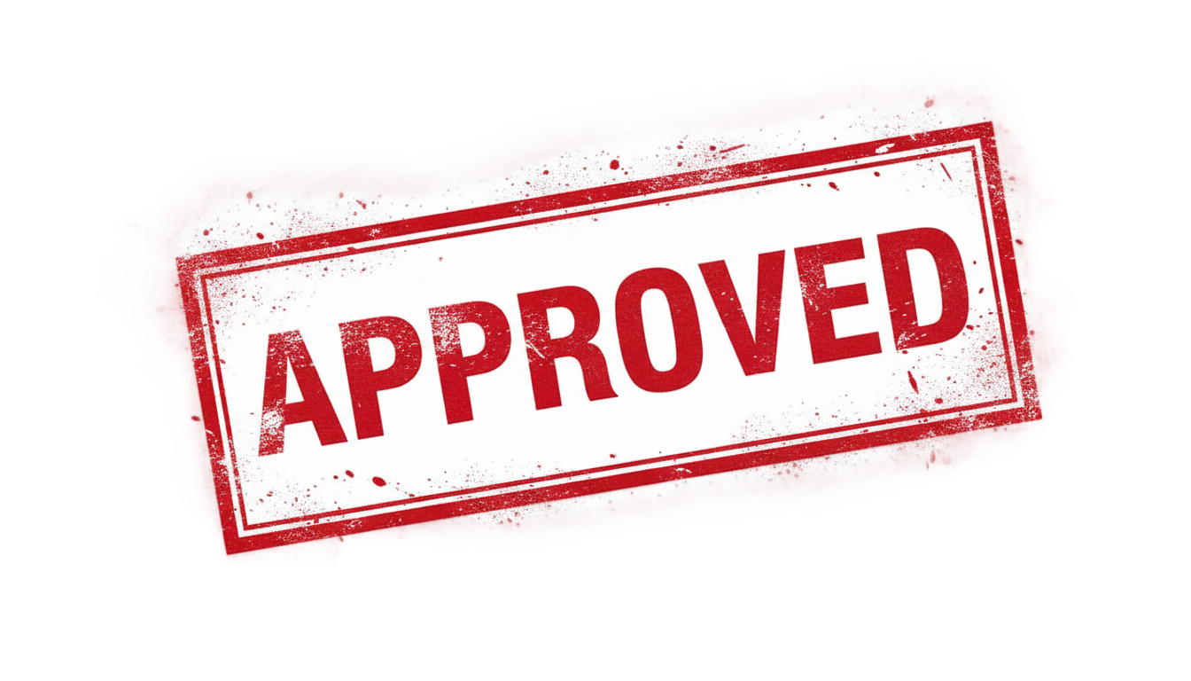 approved stamp png PNG transparent background