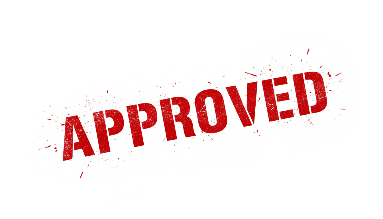 approved stamp png PNG transparent background