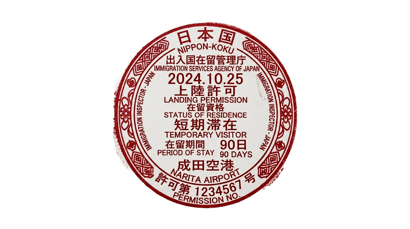japan passport stamp png PNG transparent background