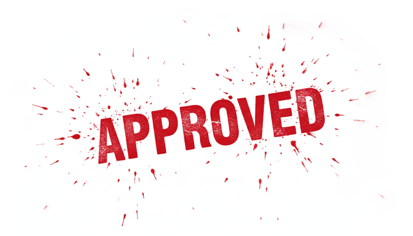 approved stamp png PNG transparent background