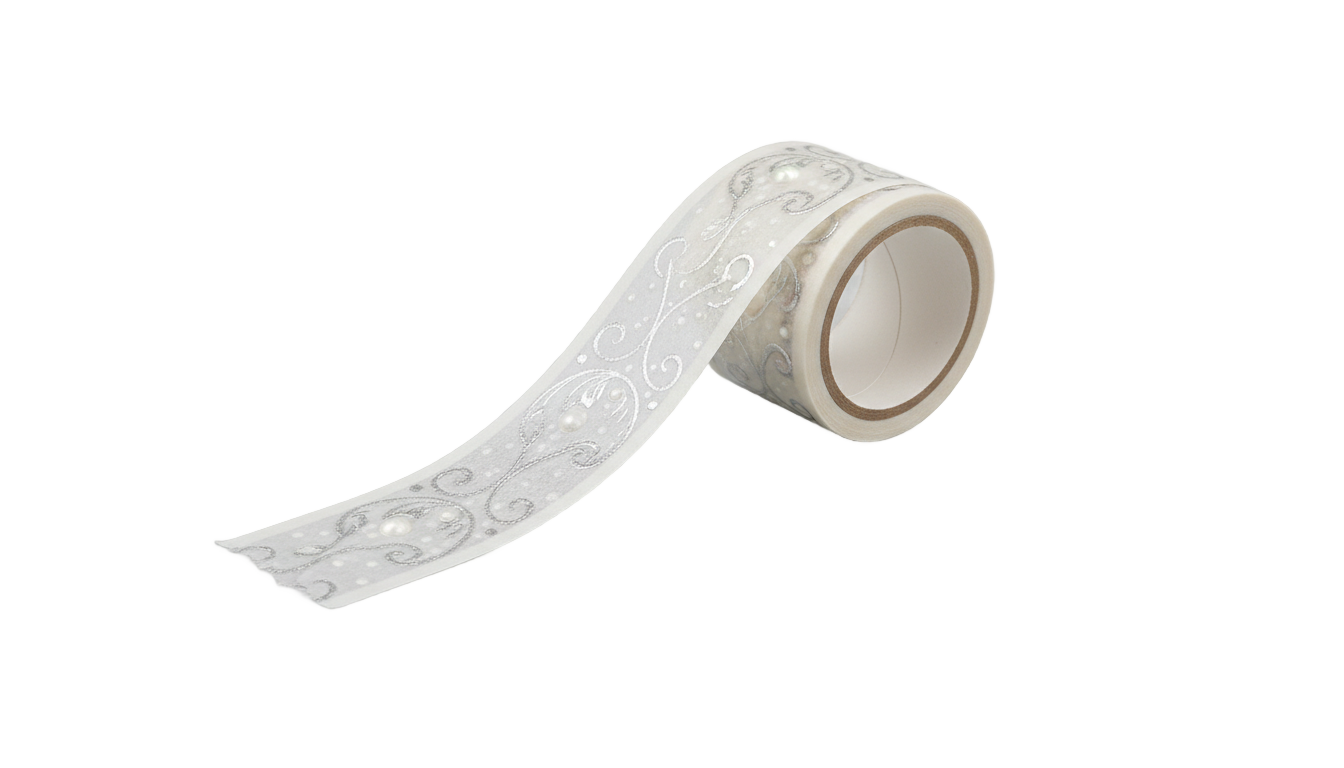 white washi tape png PNG transparent background