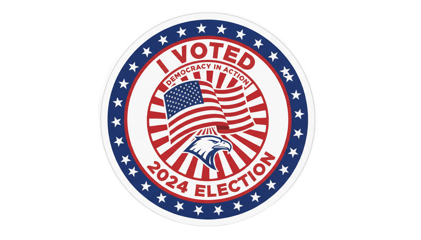 i voted sticker png PNG transparent background