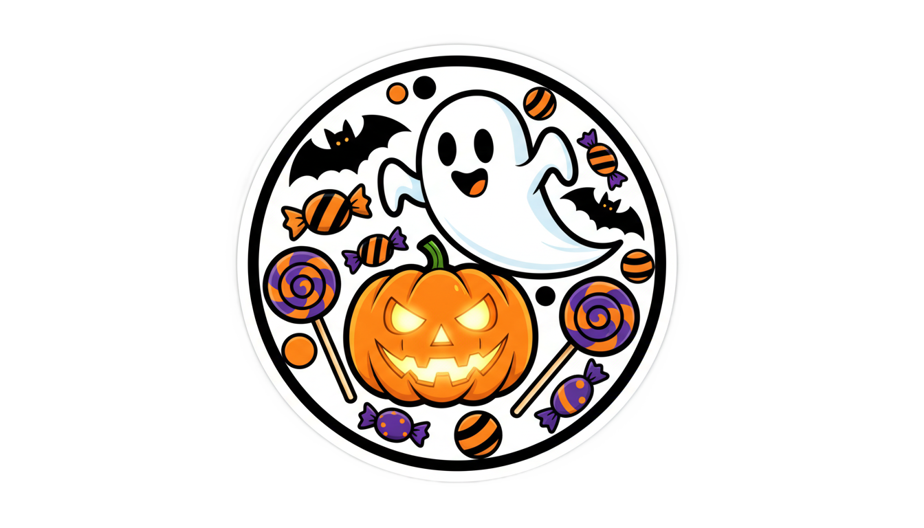 halloween sticker png PNG transparent background