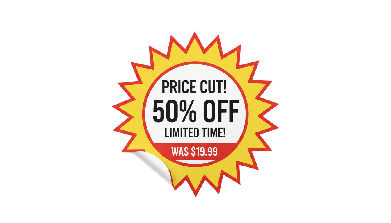 price sticker png PNG transparent background