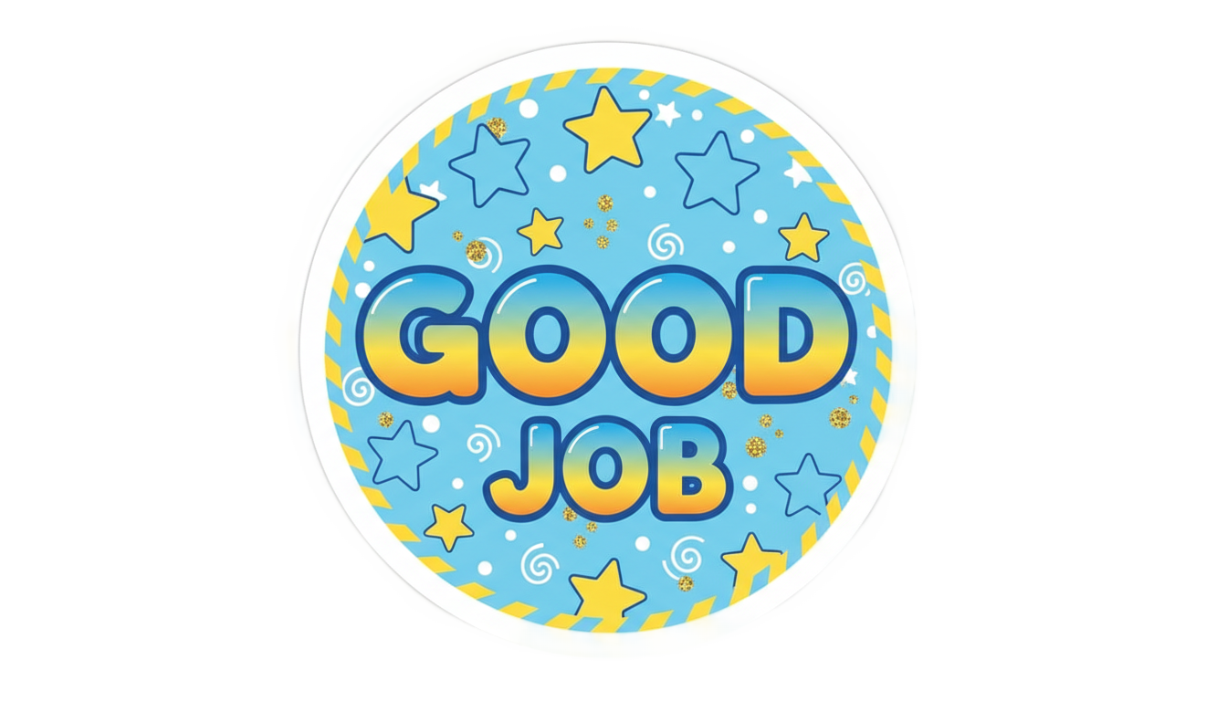 good job sticker png PNG transparent background