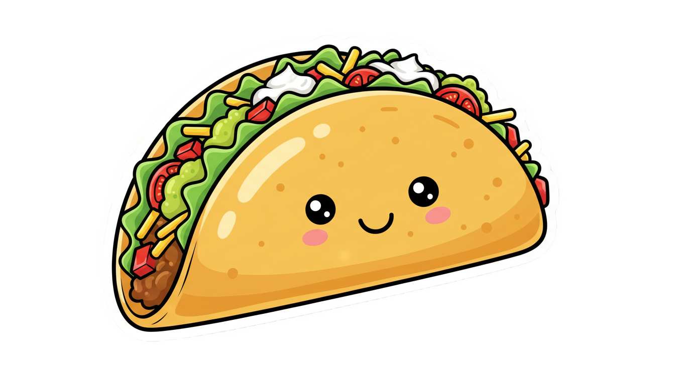 food sticker png PNG transparent background