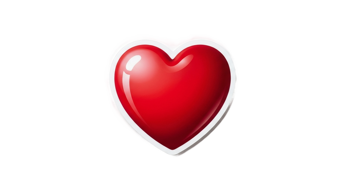 heart emoji sticker png PNG transparent background