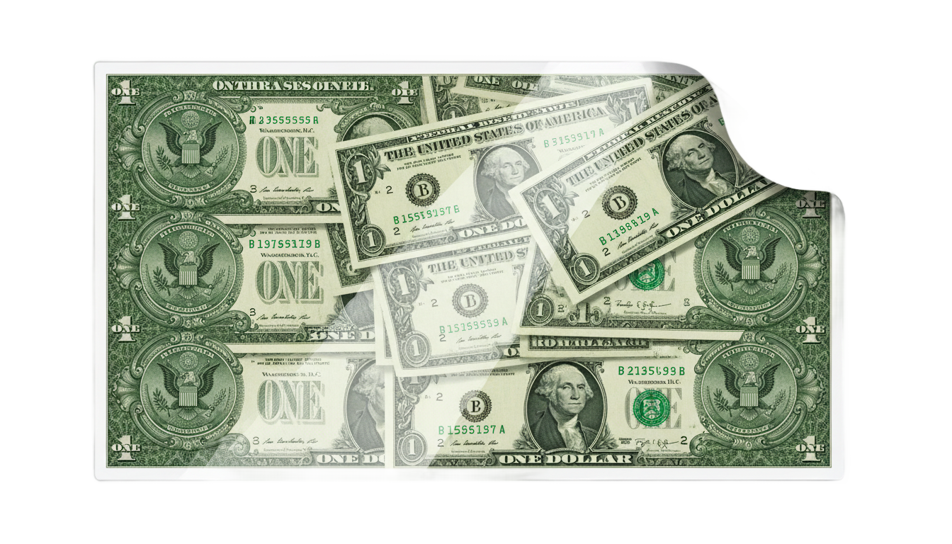money sticker png PNG transparent background