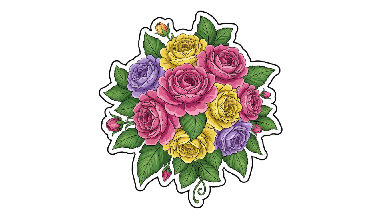 flowers sticker png PNG transparent background